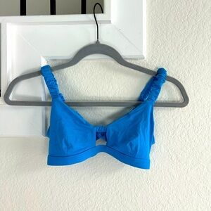 Vitamin A blue swim top, size small
